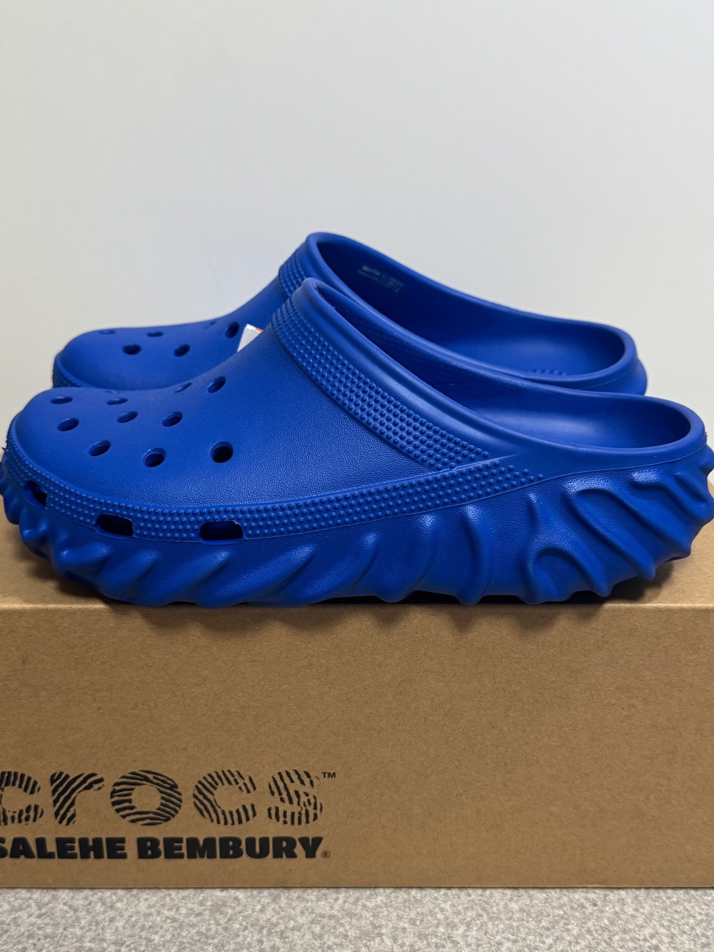 Crocs Pollex Saru Mule by Salehe Bembury Geneva Blue Size 5 Men (Womens 7)